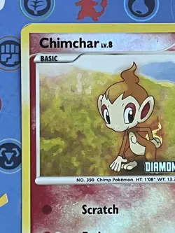 Chimchar 76/130 LP | DP: Burger King Promos | Pokemon TCG Reverse Holo Stamp - Image 2