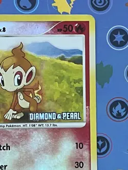 Chimchar 76/130 LP | DP: Burger King Promos | Pokemon TCG Reverse Holo Stamp - Image 3