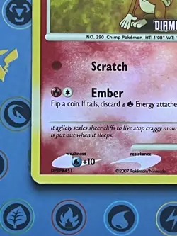 Chimchar 76/130 LP | DP: Burger King Promos | Pokemon TCG Reverse Holo Stamp - Image 5