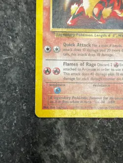 Arcanine BLACK STAR PROMO 6 - Pokemon League HEAVY PLAYED #2 - Image 2