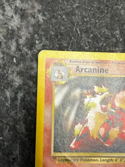 Arcanine BLACK STAR PROMO 6 - Pokemon League HEAVY PLAYED #2 - Image 5
