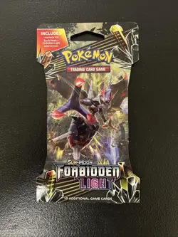 Pokemon TCG: Sun & Moon Forbidden Light Sleeved Booster Pack New Factory Sealed - Image 1