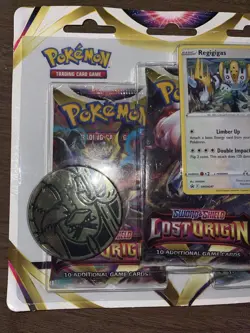 Pokemon TCG Lost Origin Regigigas Promo 3 Booster Blister Pack New Sealed - Image 1