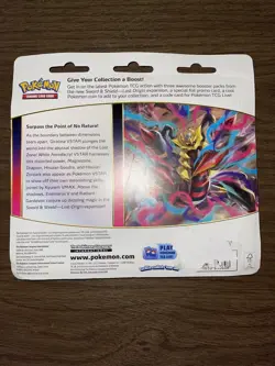 Pokemon TCG Lost Origin Regigigas Promo 3 Booster Blister Pack New Sealed - Image 2