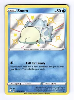 Snom Shining Fates: Shiny Vault #SV033 (2020) Holo NM Pokemon - Image 1