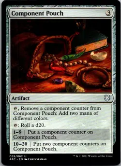 Component Pouch 59 Commander: Adventures in the Forgotten Realms Magic NM - Image 1
