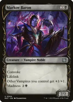 Markov Baron Foil March of the Machine: The Aftermath 64 NM MTG - Image 1