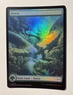 Forest Foil (276) Full Art Tarkir: Dragonstorm TDM MTG Magic - Image 1