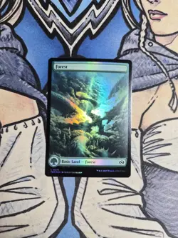 1x Forest FOIL Full Art 276 - NM/M TDM MTG Magic - Image 1