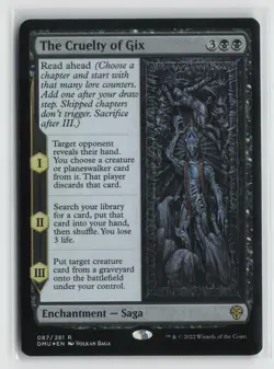 The Cruelty of Gix 087 Foil Dominaria United DMU MTG Magic - Image 1