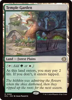 Temple Garden 268 Rare Lorwyn Eclipsed Magic: The Gathering Foil Near Mint - Image 1