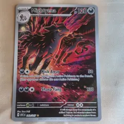 Pokemon Mightyena 243/217 Obsidian Flames Illustration Rare Full Art Holo - Image 1