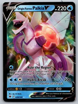 ORIGIN FORME PALKIA V 039/189 Ultra Rare - Astral Radiance Pokemon TCG - Image 1