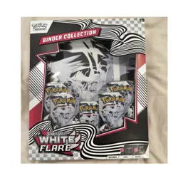 Pokemon Scarlet & Violet White Flare Binder Collection Box Reshiram Booster - Image 1