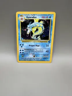 Pokemon Card Gyarados 007/130 Base Set 2 Holo - Image 1