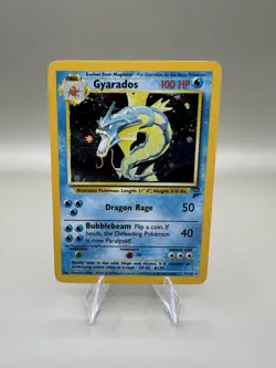 Pokemon Card Gyarados 007/130 Base Set 2 Holo - Image 3