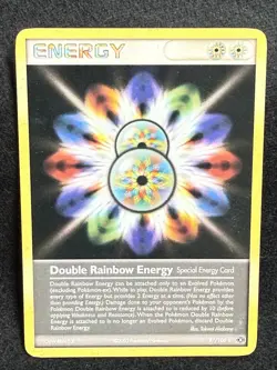 Double Rainbow Energy 87/106 EX Emerald Non Holo Rare Pokemon LP - Image 2