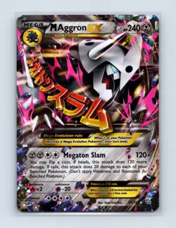 M Aggron EX 94/160 Holo EX Rare Primal Clash Pokemon Holo Near Mint - Image 1