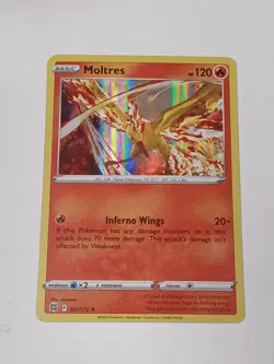 Moltres 21/172 Holo Rare 2022 Brilliant Stars Pokemon TCG NM - Image 1