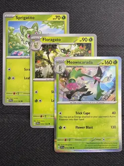 Sprigatito 13 Floragato 14 Meowscarada 15 | Scarlet & Violet Base | Pokemon TCG - Image 1
