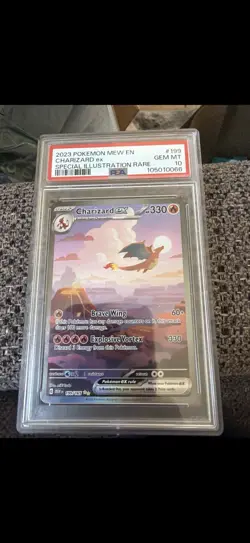 2023 Pokemon Mew En Special Illustration Rare #199 Charizard ex PSA 10 GEM MINT - Image 1