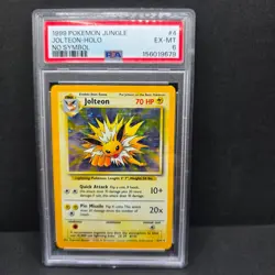 Pokemon Jungle Jolteon Holo No Symbol Error PSA 6 EX-MT 4/64 Misprint - Image 1