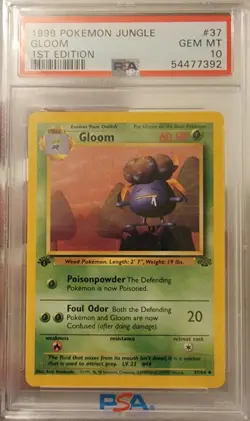 1999 Pokemon Jungle 1st Edition #37 Gloom - PSA10 GEM MINT - Image 1