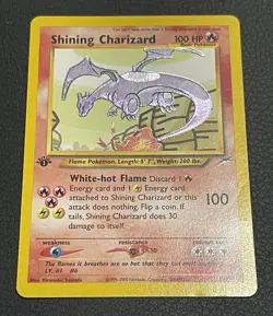 Shining Charizard Neo Destiny 1st Edition Holo Secret Rare 107/105 ENG - Image 3