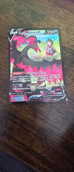 Galarian Moltres V TG20/TG30 Holo Astral Radiance Trainer Gallery Pokemon NM - Image 1