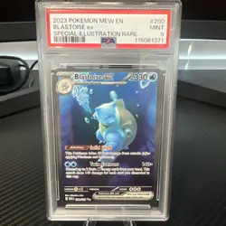 2023 Pokemon Mew EN-151 Blastoise EX SIR PSA 9 - Image 1