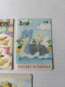 pokemon sealdass fancy graffiti Lot Of 3 Pikachu Lapras Togepi - Image 3