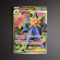 Pokemon Mega Starmie EX 102/089 Full Art Holo 330HP EX Pokemon TCG Water Type - Image 1