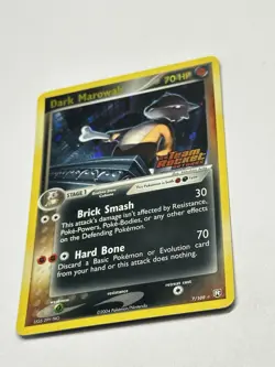 2004 Pokemon EX Team Rocket Returns Dark Marowak #7 HOLO *PROMO STAMPED* NM - Image 5