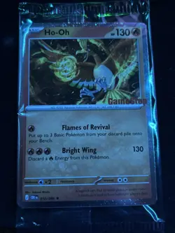 Ho-Oh 010/086 Galaxy GameStop Promo Stamped Sealed Pokemon Chaos Rising - Image 1