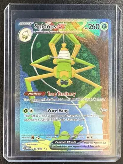 Pokemon Scarlet & Violet Base Spidops Ex 243/198 SIR - Image 1