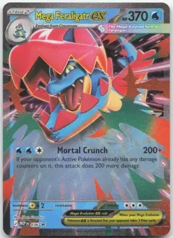 Mega Feraligatr ex 036 Promo ME: Mega Evolution Promo Pokemon Near Mint - Image 1