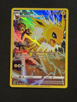 Jolteon TG04/TG30 Holo Brilliant Stars Trainer Gallery Pokemon Holo NM/M - Image 1