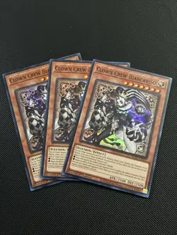 3x Clown Crew Biancaviso (PLAYSET) BLZD-EN015 Super Rare 1st Edition NM - Yugioh - Image 1