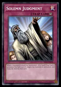 Yu Gi Oh! Solemn Judgment SR14 EN038 SR14 1st Edition Regular - Image 1