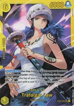 Trafalgar Law Foil SEC Extra Booster: One Piece Heroines Edition EB03-062 NM - Image 1