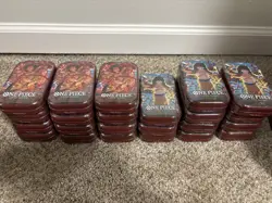 LOT OF 35 One Piece Card Game Tin Pack Set Vol.1 English TS-01 (SEALED TINS) - Image 3