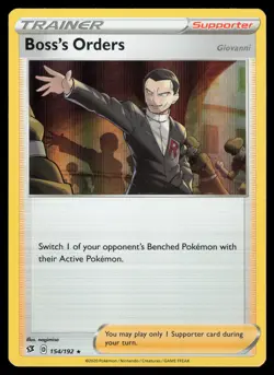 Boss's Orders 154/192 Holo Rare Pokemon Rebel Clash LP - Image 1