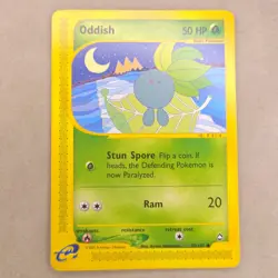 NM Near Mint Pokemon Oddish 97/147 Aquapolis Common NON-HOLO Basic Regular Card - Image 1