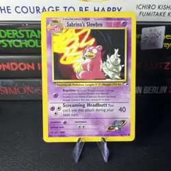Pokemon Cards Sabrina's Slowbro 60/132 Gym Heroes Uncommon LP - Image 1