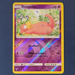 Slowpoke 48/145 - Guardians Rising - Common Reverse Holo Pokemon Card - NM - Image 1