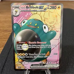 Ionos Bellibolt ex Full Art Black Star Promo Card SVP 194 Look At Pictures - Image 1