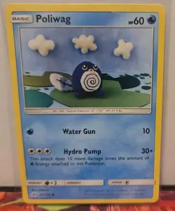 Poliwag 30/149 Sun & Moon Base Set Pokemon TCG English Common Card - Image 1