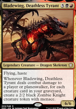 Custom Commander Deck MTG EDH Bladewing, Deathless Tyrant includes Deck Case - Image 2