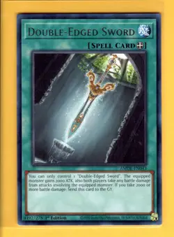 Yu-Gi-Oh TCG Double-Edged Sword AMDE-EN043 1st Edition NM - Image 1
