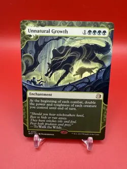 MTG Unnatural Growth 0062 Wilds of Eldraine: Enchanting Tales NM - Image 1